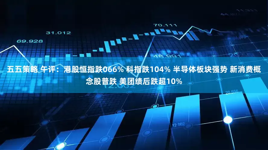 五五策略 午评：港股恒指跌066% 科指跌104% 半导体板块强势 新消费概念股普跌 美团绩后跌超10%