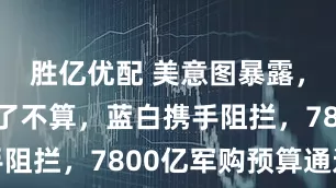 胜亿优配 美意图暴露，赖清德说了不算，蓝白携手阻拦，7800亿军购预算通过